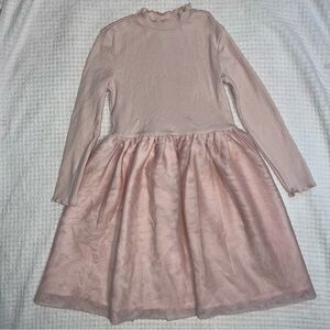 Girls Old Navy Blush Pink Ribbed Dress - Size 5T